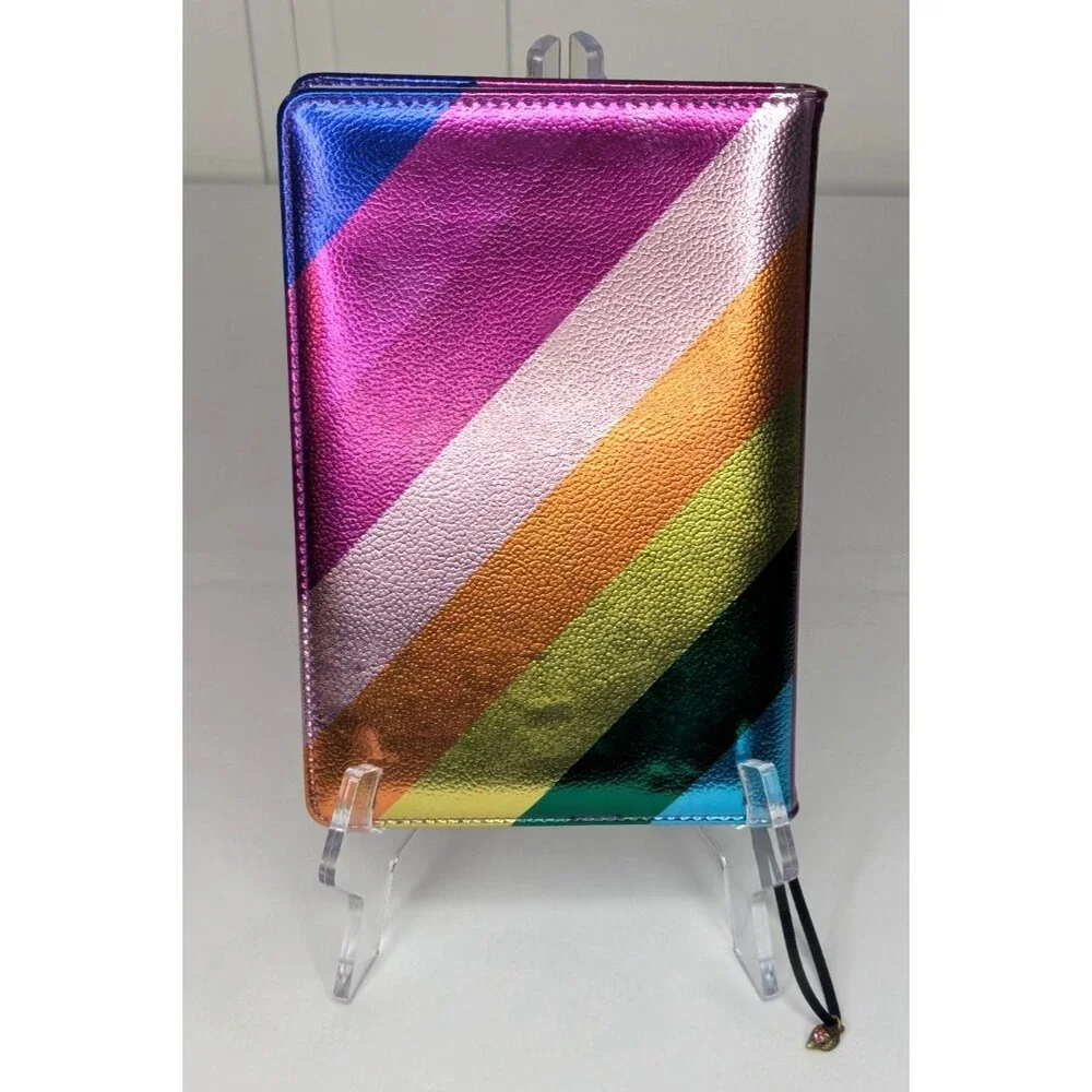 Kurt Geiger Notebook - Metallic Rainbow, Lined, Designer, NWT